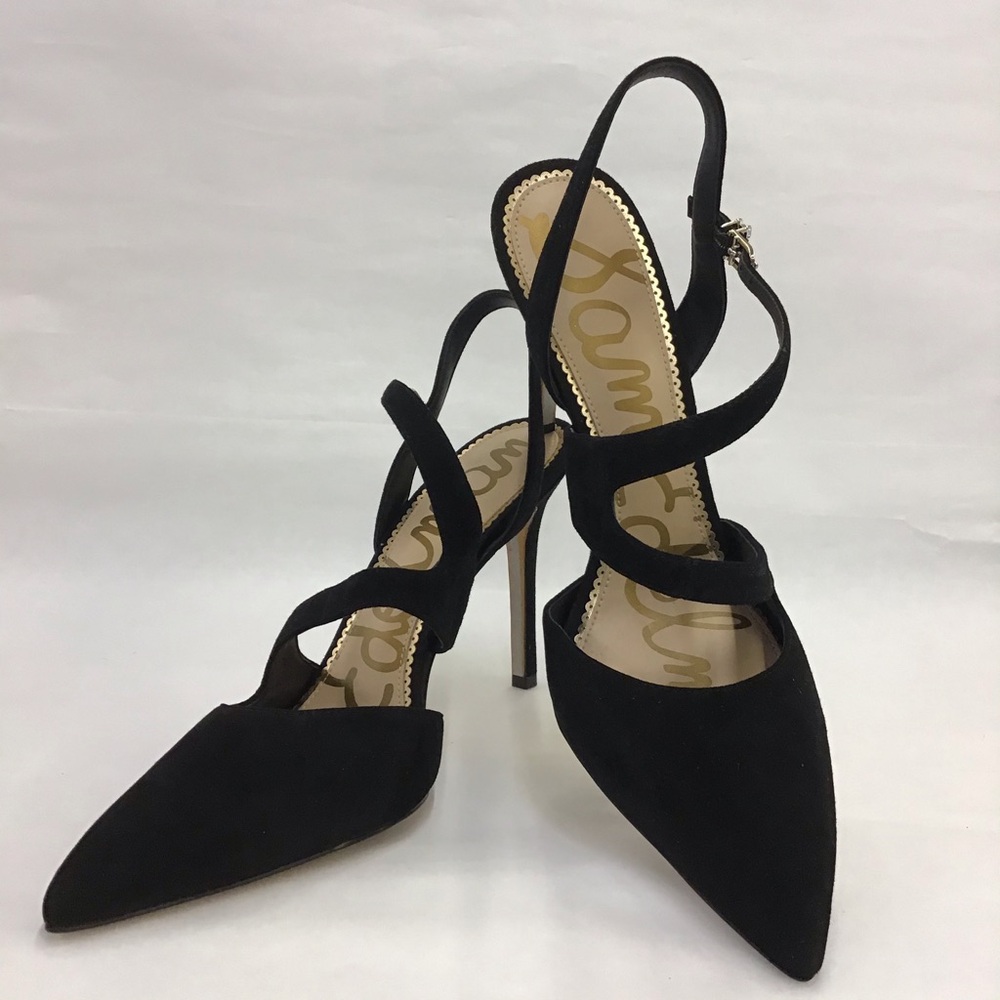 Sam Edelman Strappy Hollyn Slingback Pumps Black Size:9.5
